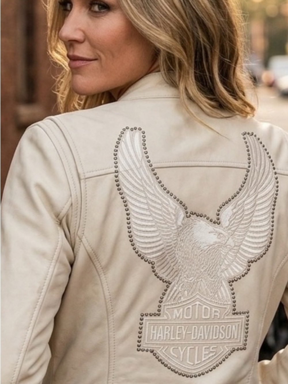 Women’s leather Harley Davidson jacket vintage